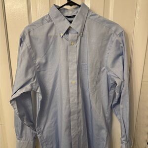 Chaps Blue Casual Button Down Shirt